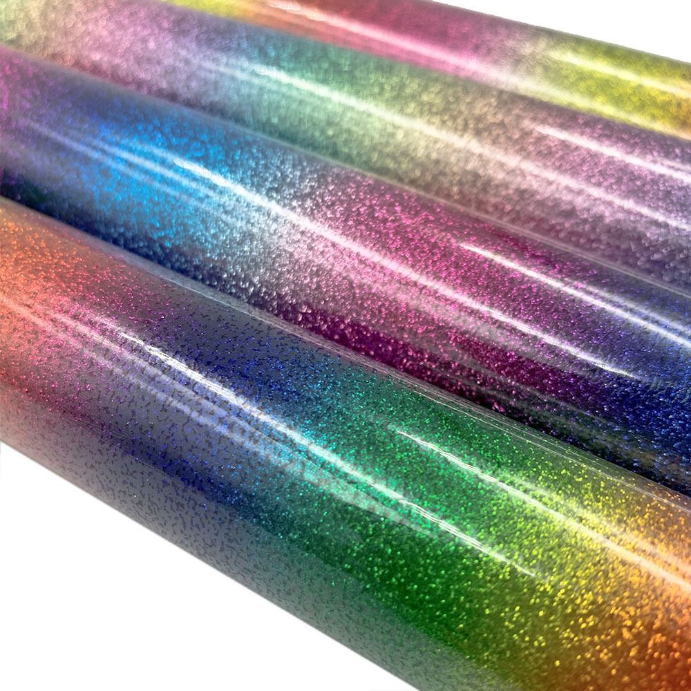 Miếng dán ủi quần áo bằng vinyl màu cầu vồng cách nhiệt DIY