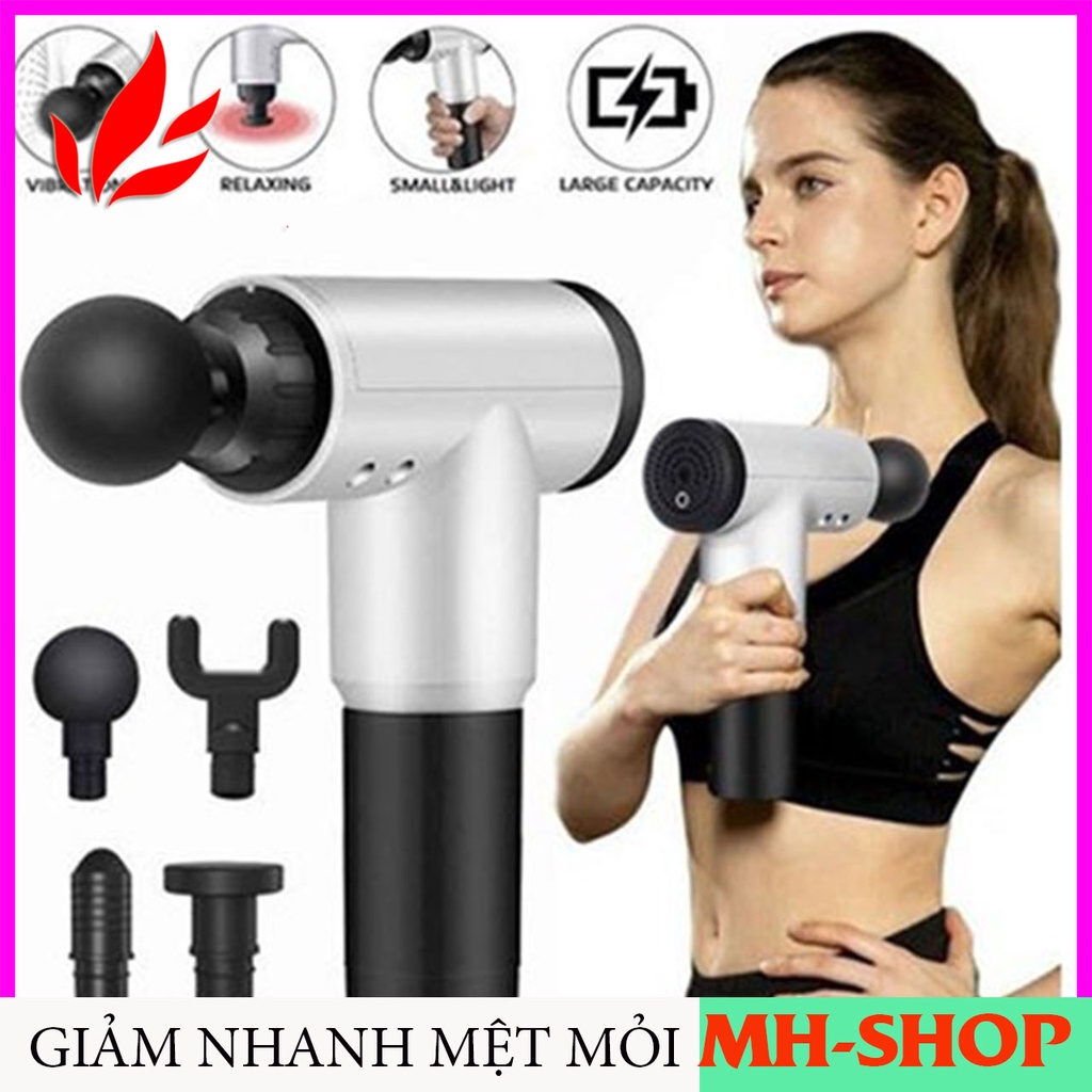 Máy Massage Cầm Tay Cao Cấp 6 Cấp Độ, Hỗ Trợ Mát Xa Chuyên Sâu, Giảm Đau Cơ, Cứng Khớp - Chính Hãng MH-SHOP