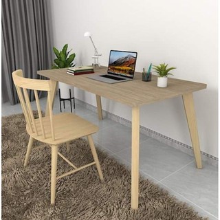 Bàn làm việc, bàn học chân gỗ khổ lớn _ liên kết bu lông M8 siêu bền chắc, chất lượng cao, kiểu dáng hiện đại