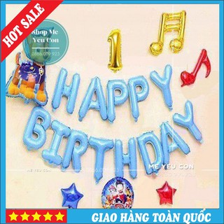 Set Bóng Sinh Nhật Happy Birthday Bé Trai Tuổi Cún, ComBo Bóng Bay Biệt Đội Cứu Hộ Siêu Rẻ Siêu Đẹp