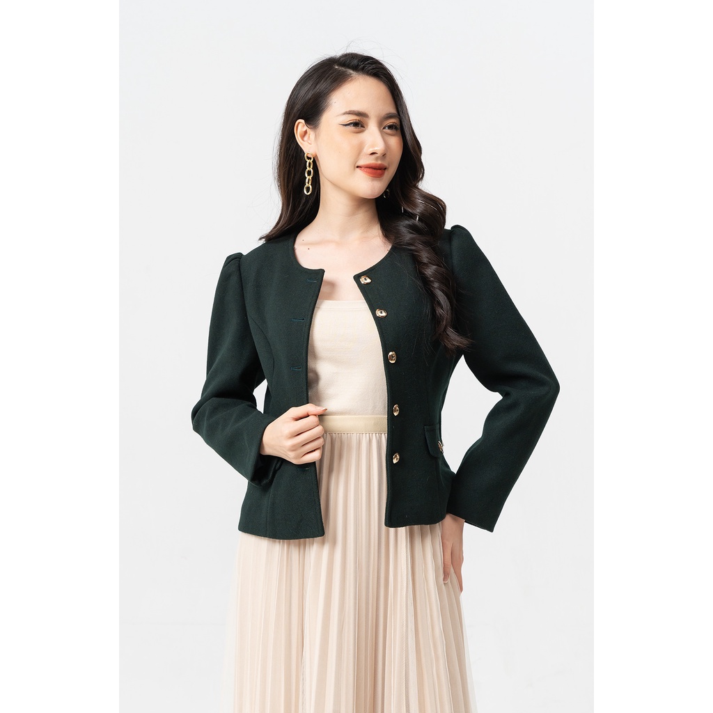 Áo Vest Dạ Cổ Tròn Lamer L65W21T015