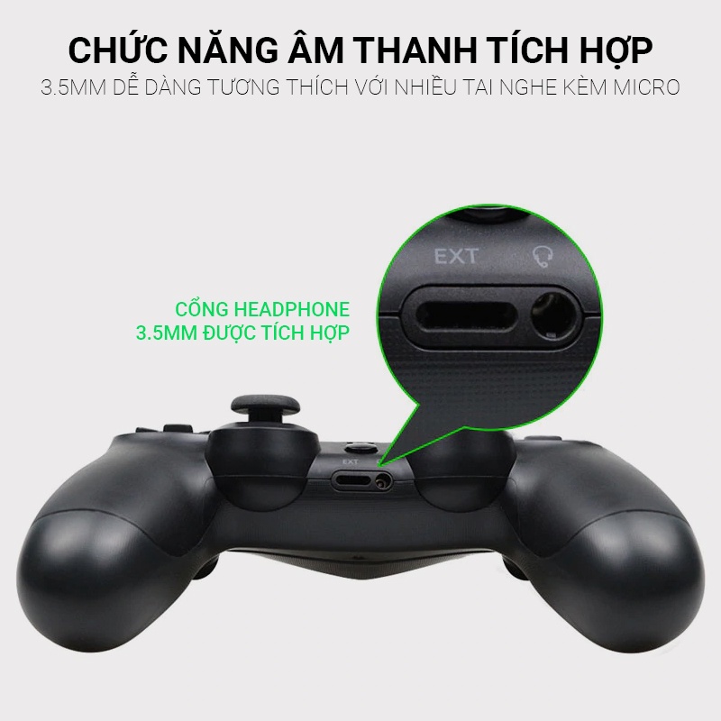 Tay cầm chơi game FO4 hỗ trợ rung tốt - tay cầm cho PC PS4 Doubleshock 4 phiên bản Camo