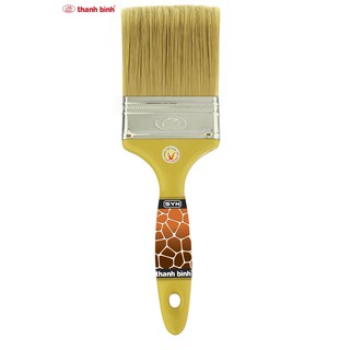 Combo 12 Cây Cọ Nhựa Lông Trắng Syn Thanh Bình - Sợi Tổng Hợp, Cán Nhựa Bọc Màng Co
