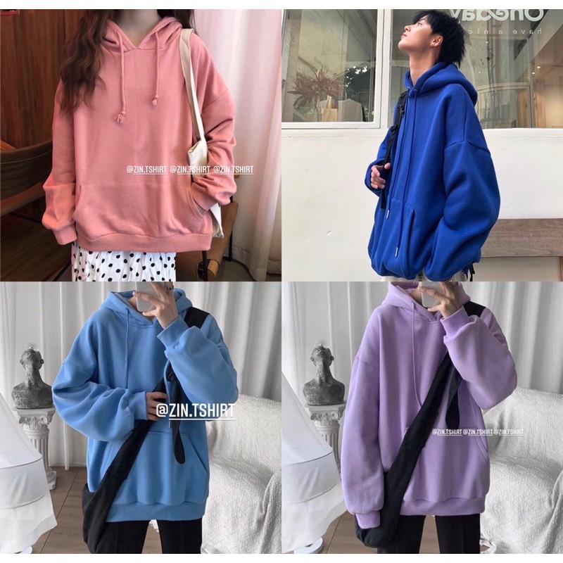 ÁO HOODIE NỈ BÔNG PHOM RỘNG UNISEX, VẢI DÀY DẶN, NHIỀU MÀU CỰC DỄ PHỐI ĐỒ [ẢNH THẬT] | BigBuy360 - bigbuy360.vn
