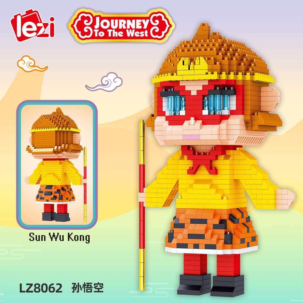 Đồ Chơi Lắp Ráp Chú Khỉ Đường Phố Cho Bé LZ8061 / 2