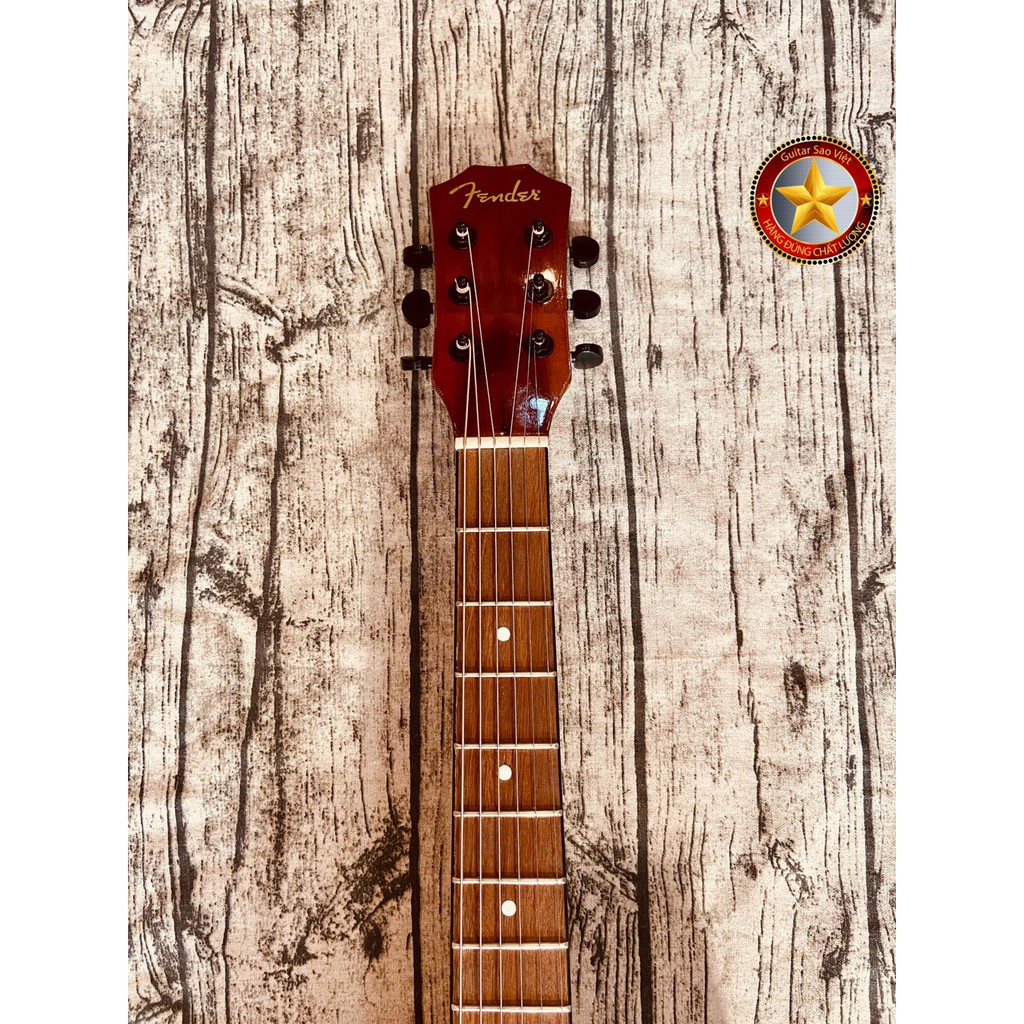 Đàn Guitar Acoustic Custom Fender CD-60 solid top cho người mới tập chơi( Guitar Sao Việt bảo hành 12 tháng)