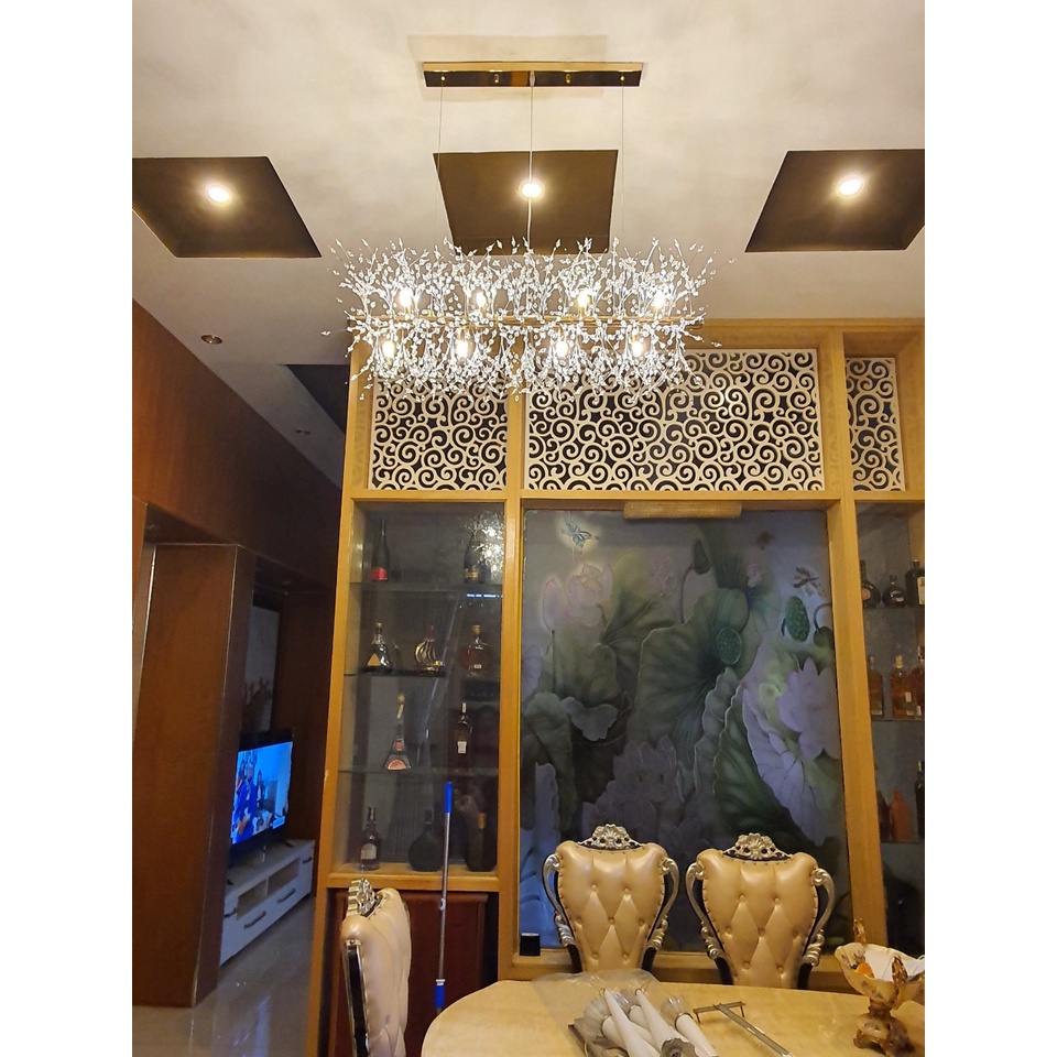 Đèn thả Bồ Công Anh trang trí bàn ăn hiện đại sang trọng, chất liệu pha lê k9 cao cấp,tặng kèm bóng led