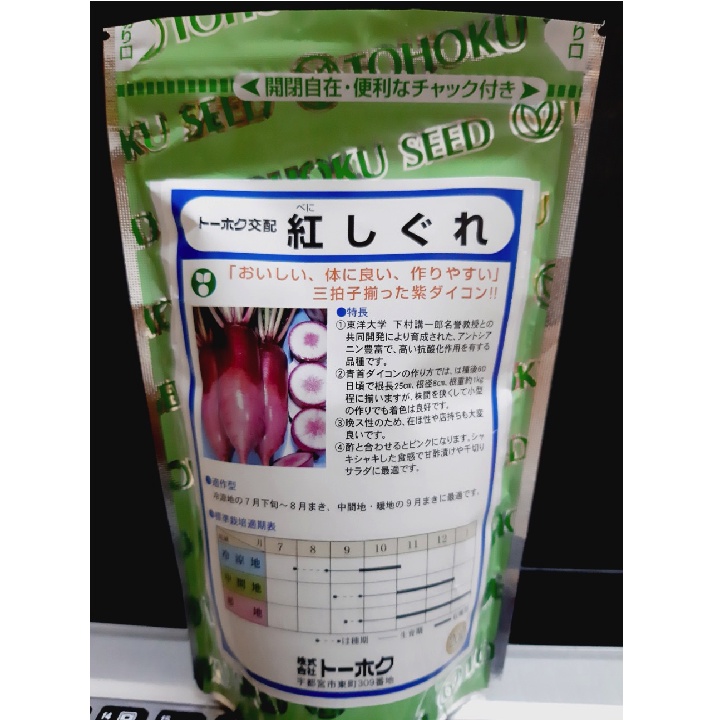 [Hạt giống Nhật Bản] Hạt giống củ cải tím Nhật Bản - tỷ lệ nảy mầm trên 95%