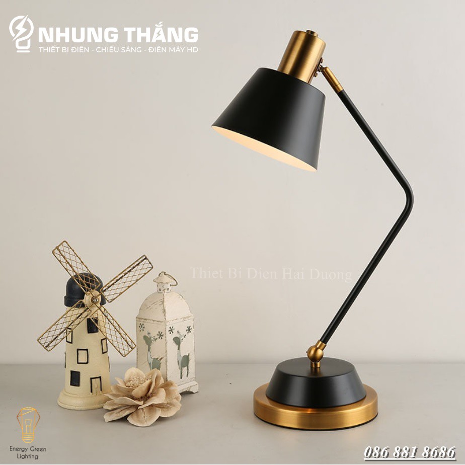 Đèn Bàn Học Tập , Làm Việc Cao Cấp DB-3042 - Khung Kim Loại - Kiểu Dáng Sang Trọng - Tặng Kèm Bóng Led - Bảo Hành 1 Năm