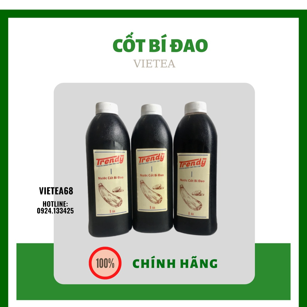 Cốt bí đao Trendy 1 lít pha trà bí đao hạt chia