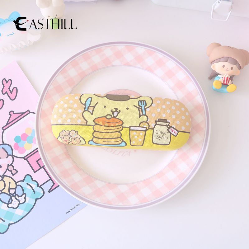 SANRIO Hộp Đựng Mắt Kính Họa Tiết Hoạt Hình Chó Cinnamon / Mèo Hello Kitty / Melody Kuromi Pudding Dễ Thương