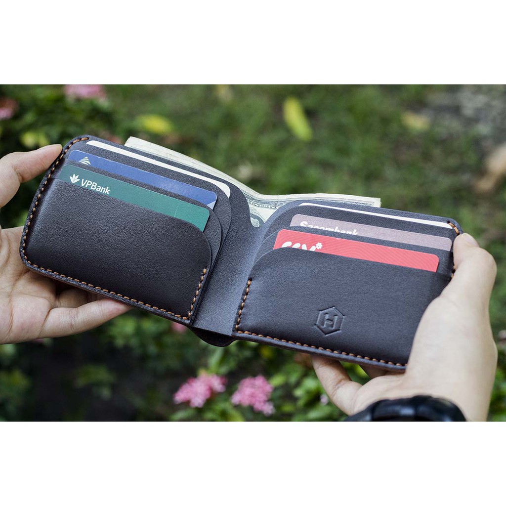 Ví da Dart Handcrafted Mini Wallet HAVIAS - Đen