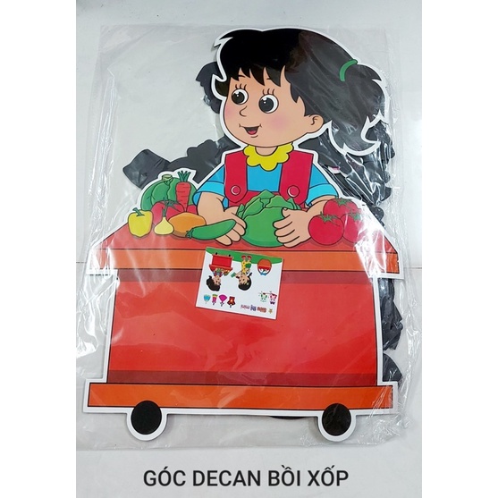 Tranh góc bồi xốp - trang trí mầm non