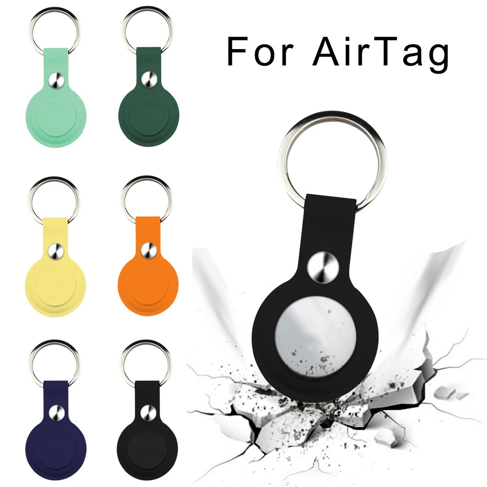 ❀Simple❀ Vỏ bảo vệ hộp sạc tai nghe Airtags Tracker bằng silicon mềm chống sốc chống trượt chống rơi nhiều màu sắc