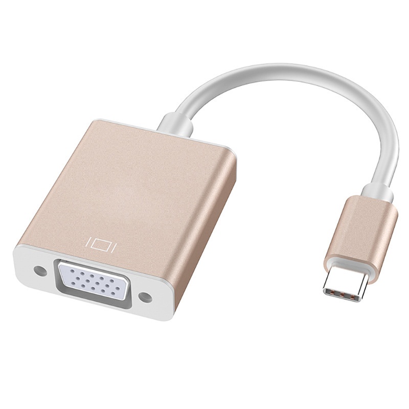 Bộ ChuyểN LIDU1 USB C Sang VGA 3.1 Sang VGA Cho Notebook / MáY ChiếU / TV