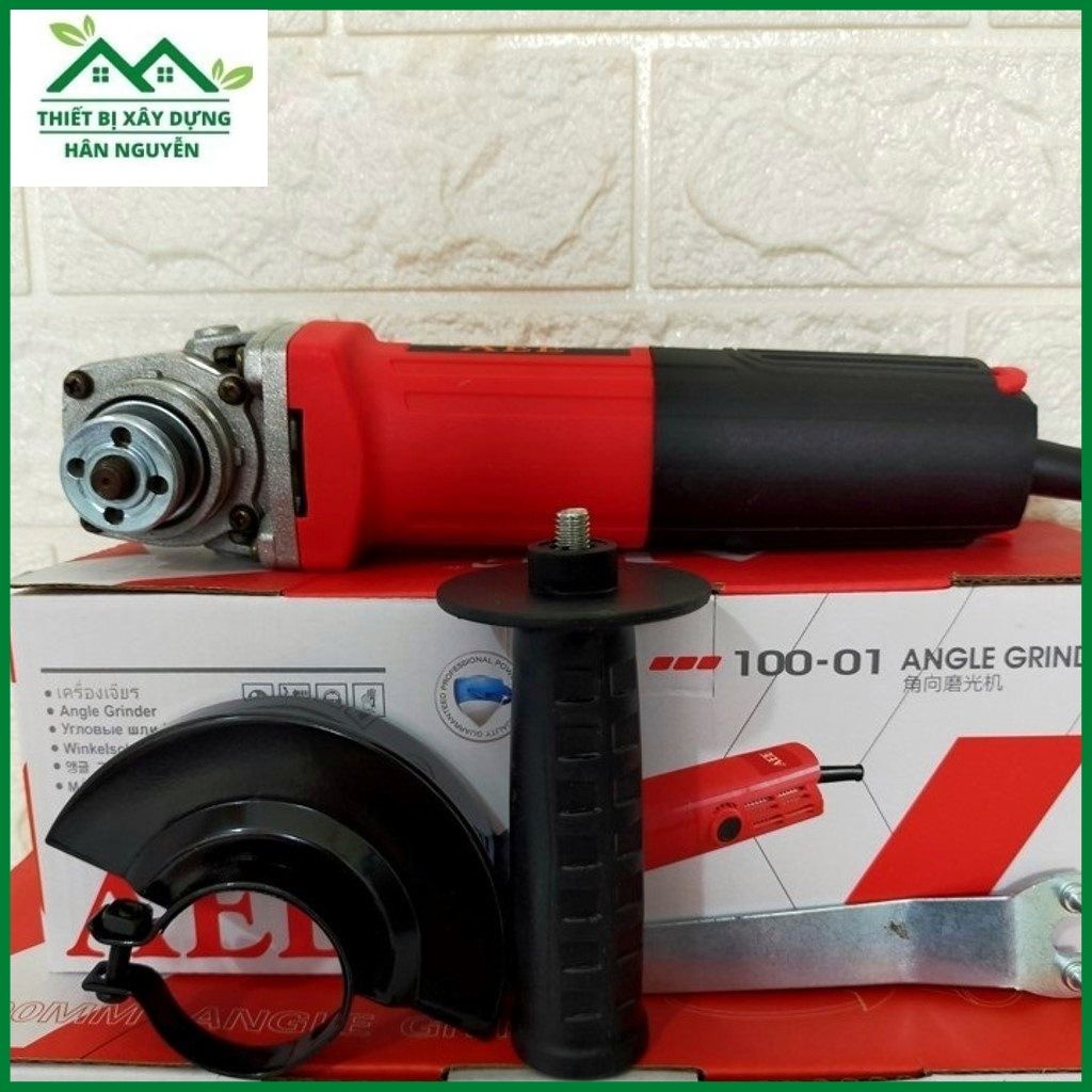 Máy mài cầm tay AEE,công tắc đuôi,lưỡi cắt 100mm chuyên mài,cắt sắt,cắt gạch,cắt đá hoa cương