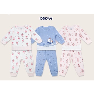 DB519 Bộ quần áo cài vai dài tay Dokma (9-24m)