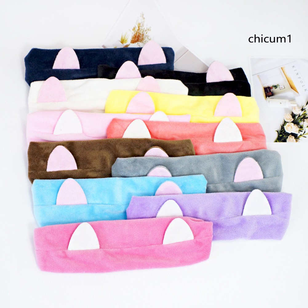 [Hàng mới về] Băng đô co giãn trang trí tai mèo xinh xắn cho nữ