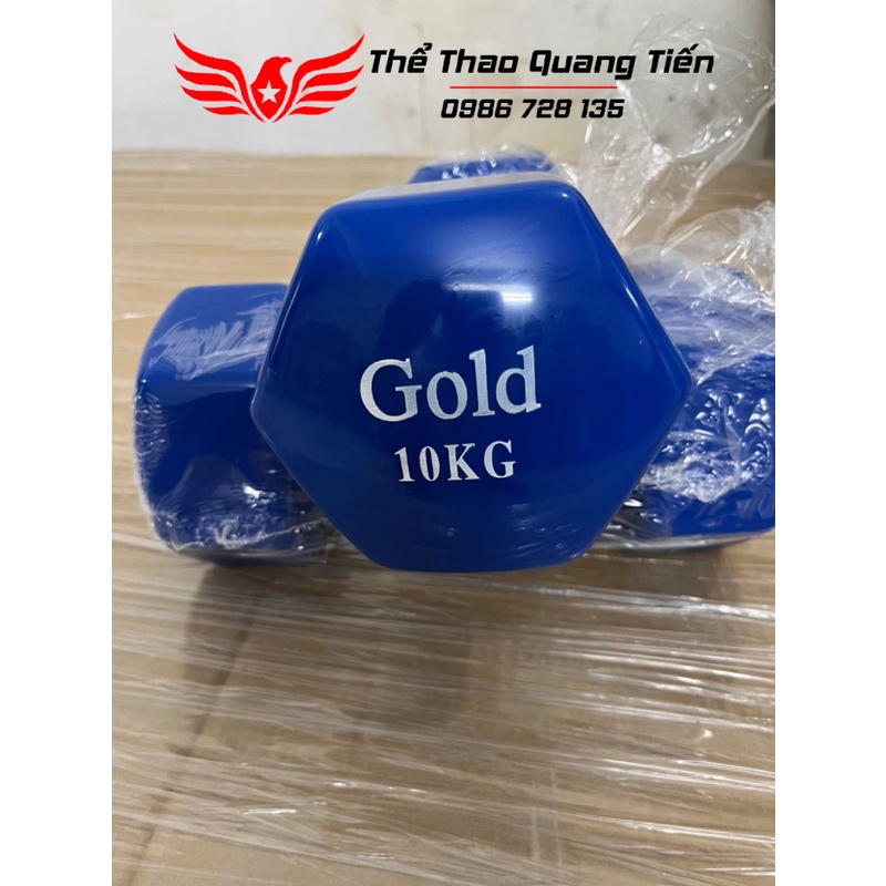 Tạ tay cao su Gold cao cấp 10 kg (giá 1 chiếc)