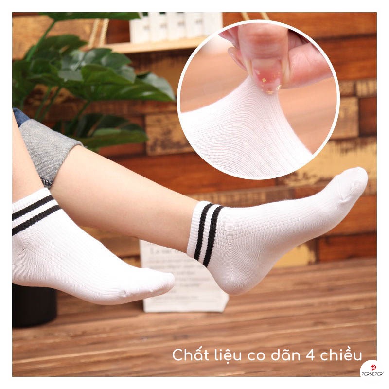 Tất cổ cao nam nữ chất liệu cotton thoáng mát, vớ nam nữ phong cách thể thao- Cherry Shop