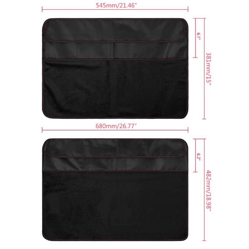 Bao Da PU Màu Đen Chống Bụi Chống Nước Có Ngăn Đựng Thẻ Và Túi Cho Apple iMac Macbook 21/27 Inch