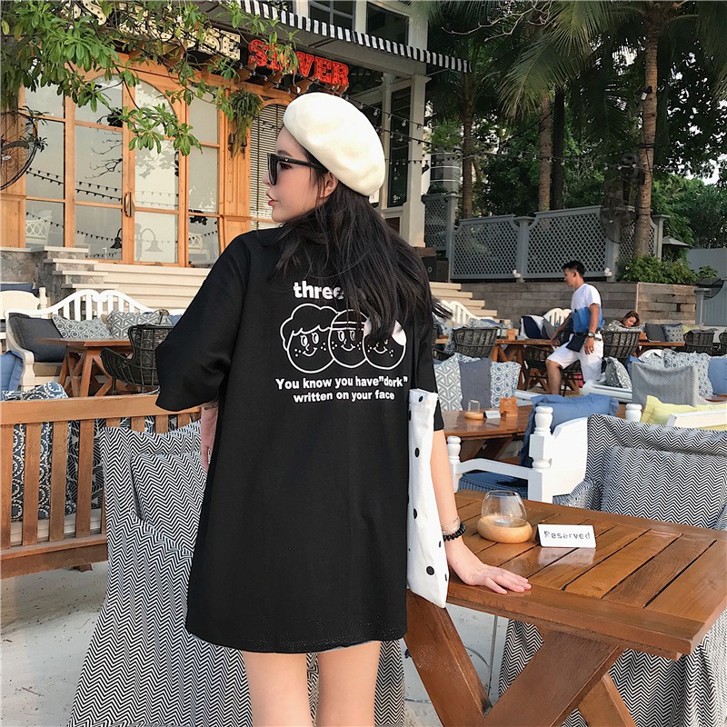Áo phông, áo thun nam nữ form rộng tay lỡ Unisex three idiots Từ 50-70kg