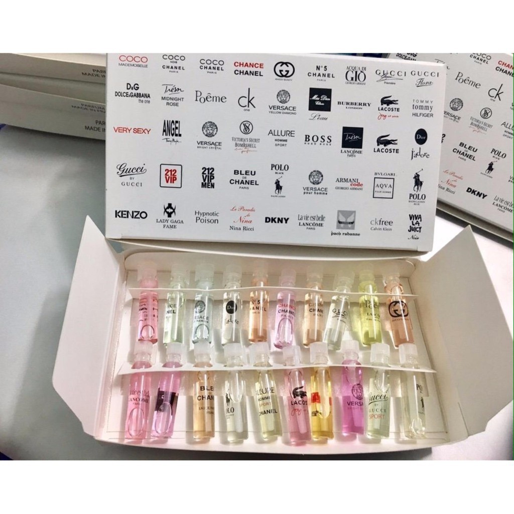 [SALE OFF] SET 20 LỌ NƯỚC HOA MINI 2ML | Thế Giới Skin Care