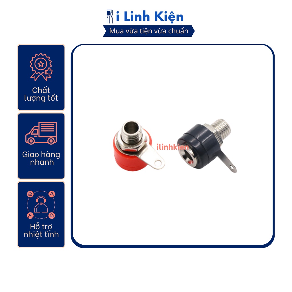 Đôi jack bắp chuối cái 4mm JK-312