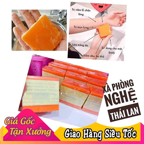 Combo 12 Cục Xà Phòng Cam Gia Long Thái Lan
