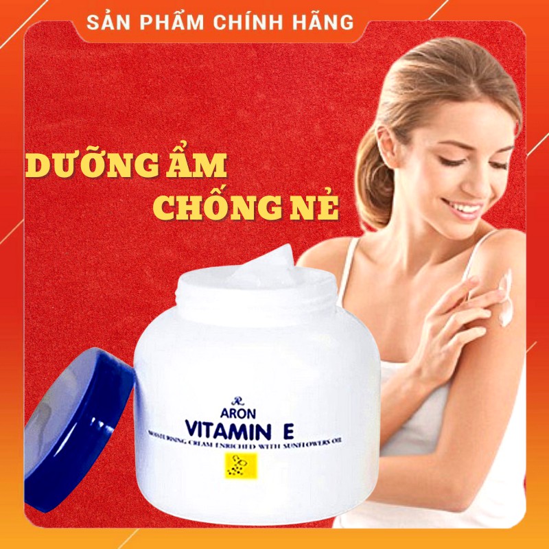 Kem Vitamin E Thái Lan - Kem Dưỡng Ẩm Chống Nẻ Vitamin E Aron Thái Lan 200g