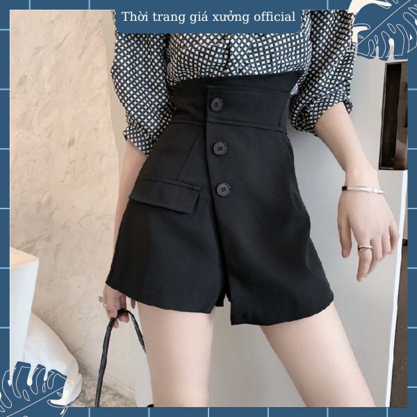 Quần giả váy 3 khuy chất tuyết mưa sang xịn mịn