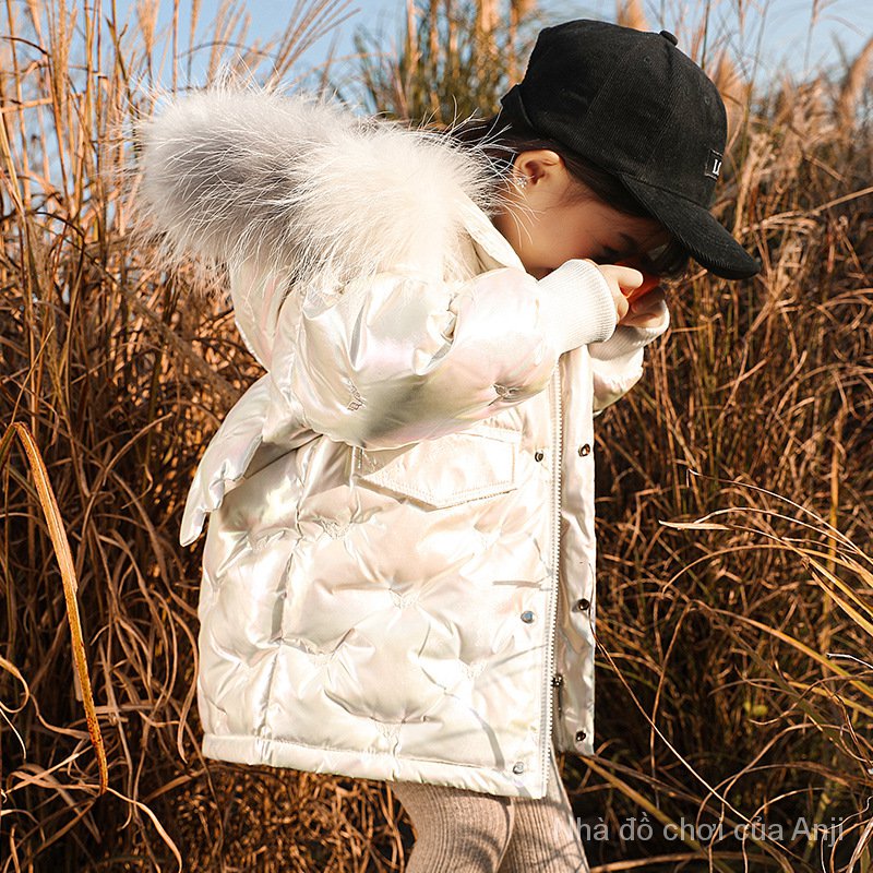 Kids Girls Long Coat Kids Baby Thick Winter White Duck