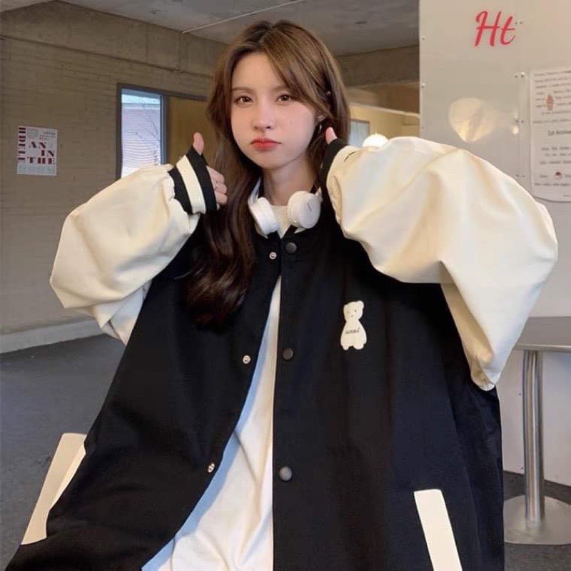 Áo Bomber nỉ Gấu SADU
