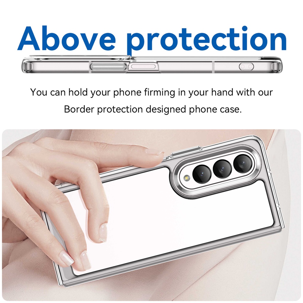 Ốp Điện Thoại TPU Mềm Trong Suốt Chống Sốc Cho Samsung Galaxy Z Fold 4 2022 Galaxy Z Fold 4