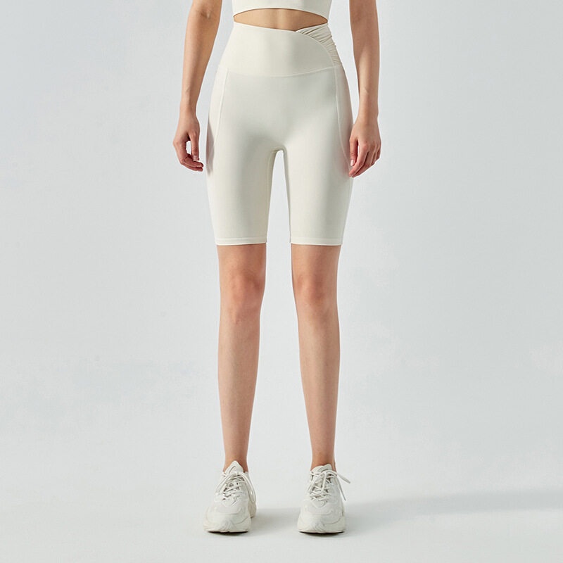 Quần ngắn Hoppe Fumeng dành cho nữ thiết kế lưng cao vải mau khô thích hợp đi xe đạp thời trang