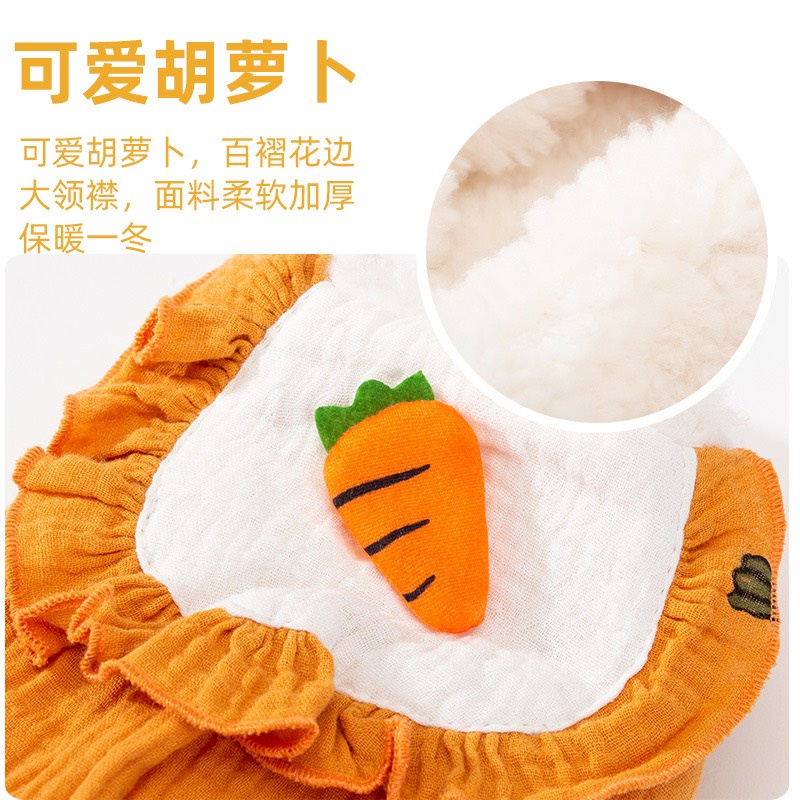 DP219 - Áo baby doll lót lông mỏng cho chó mèo, quần áo thú cưng
