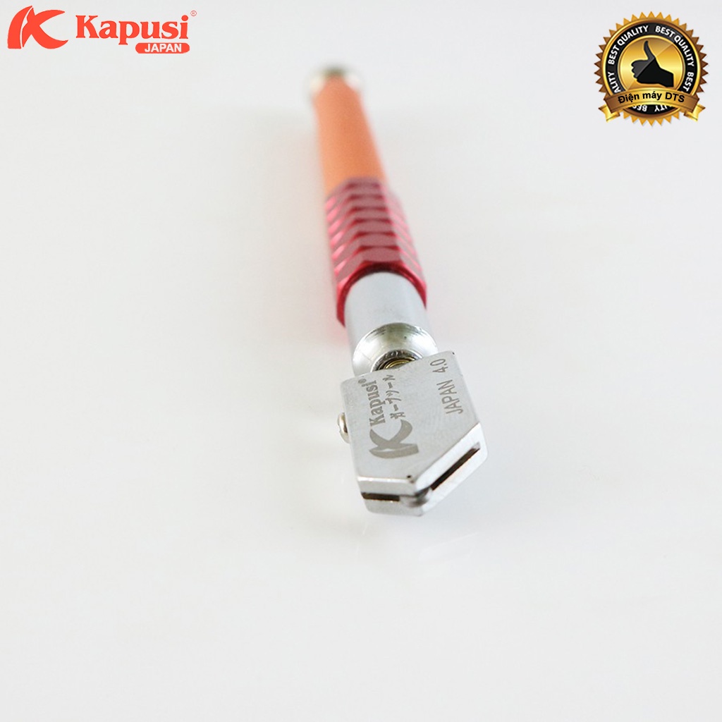 Dao cắt kính Nhật Kapusi JAPAN cán hợp kim cao cấp, bút cắt kiếng siêu sắc bén cấp dầu tự động, đầu dao xoay 360 độ