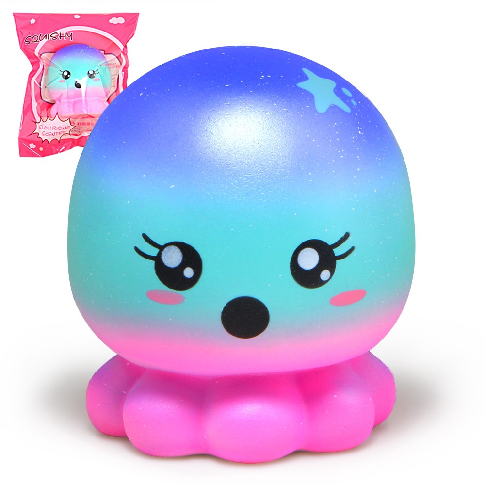 Đồ chơi bóp Squishy hình bạch tuộc dễ thương xinh xắn