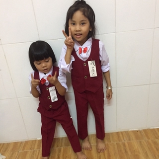 Gile bé trai đỏ/xanh đen