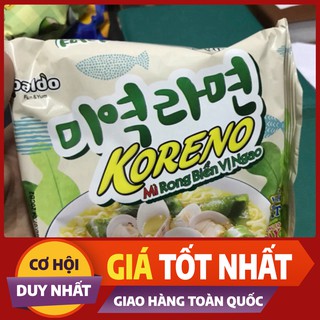 |Không Cay| Mì Nước Ăn Liền Paldo Koreno Rong Biển vị Ngao 102g
