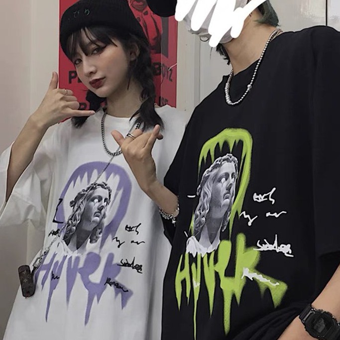 Áo thun nam nữ unisex tay lỡ form rộng 3138 , Áo thun form rộng Oversize trơn cao cấp HM1986