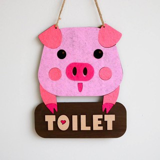 Bảng gỗ trang trí TOILET
