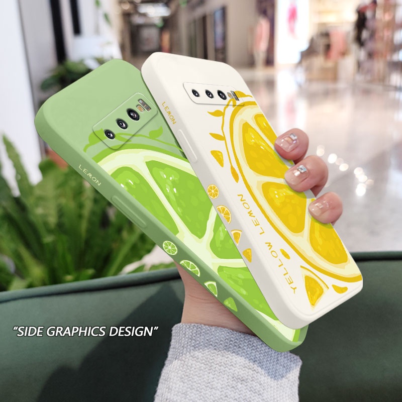 Ốp Điện Thoại Mềm Họa Tiết Quả Chanh Cho Samsung Galaxy S10 S10E Plus S9 Plus