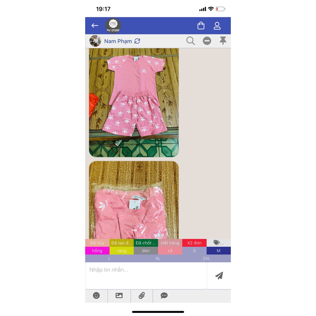 Bộ Đùi Nữ logo thêu chất cotton mát mềm mặc nhà đi chơi trẻ trung sang trọng