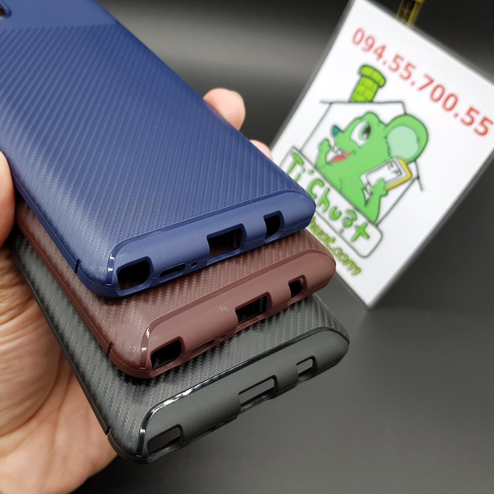 Ốp Lưng Samsung S10 Lite, A91, M80s AutoFocus Vân 3D Carbon Chống Sốc