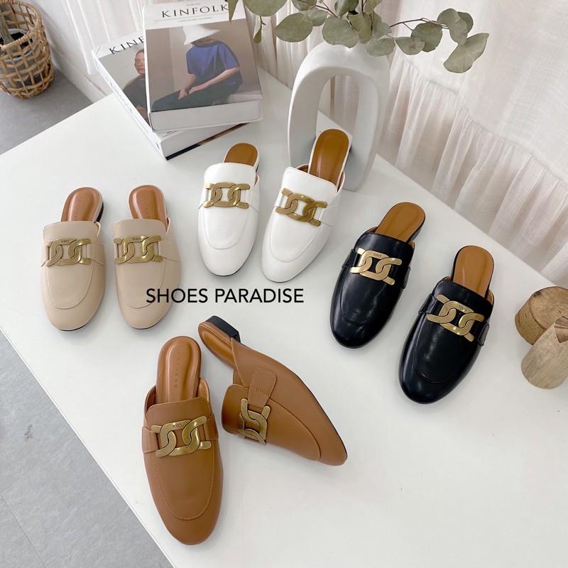 Guốc Dép Bích Mũi Đế Bằng Thời Trang Dành Cho Nữ Shoes Paradise