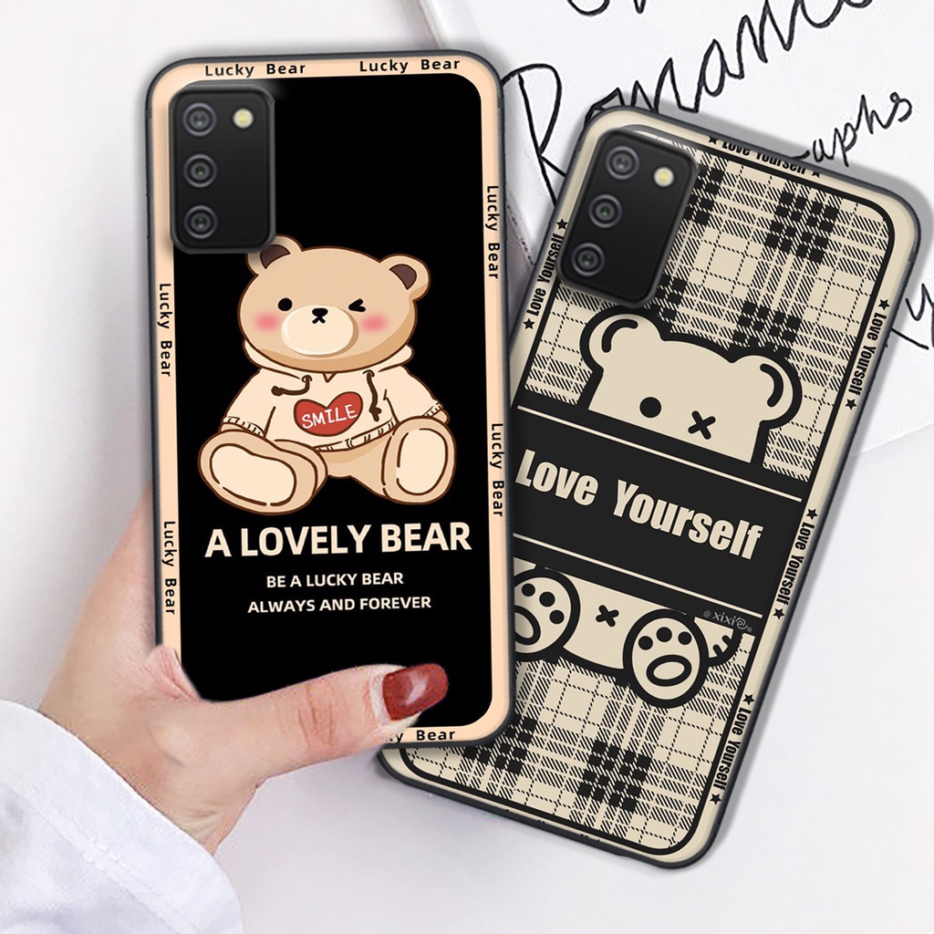 Ốp lưng Samsung A02s / A03s in hình cute, chú gấu thể thao tinh nghịch cực đáng yêu