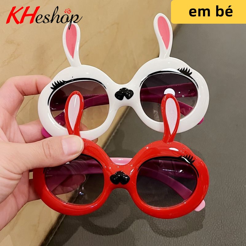 [Nhân Vật Hoạt Hình] Kính Chông Nắng Thỏ Bunny cho BÉ trai bé gái dưới 30kg, nhiều màu sắc mã Y1627