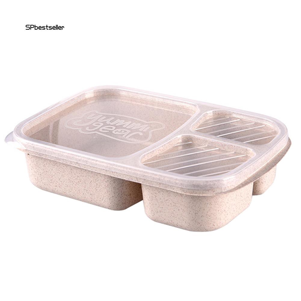 Hộp cơm trưa bằng nhựa PP 3 ngăn đựng