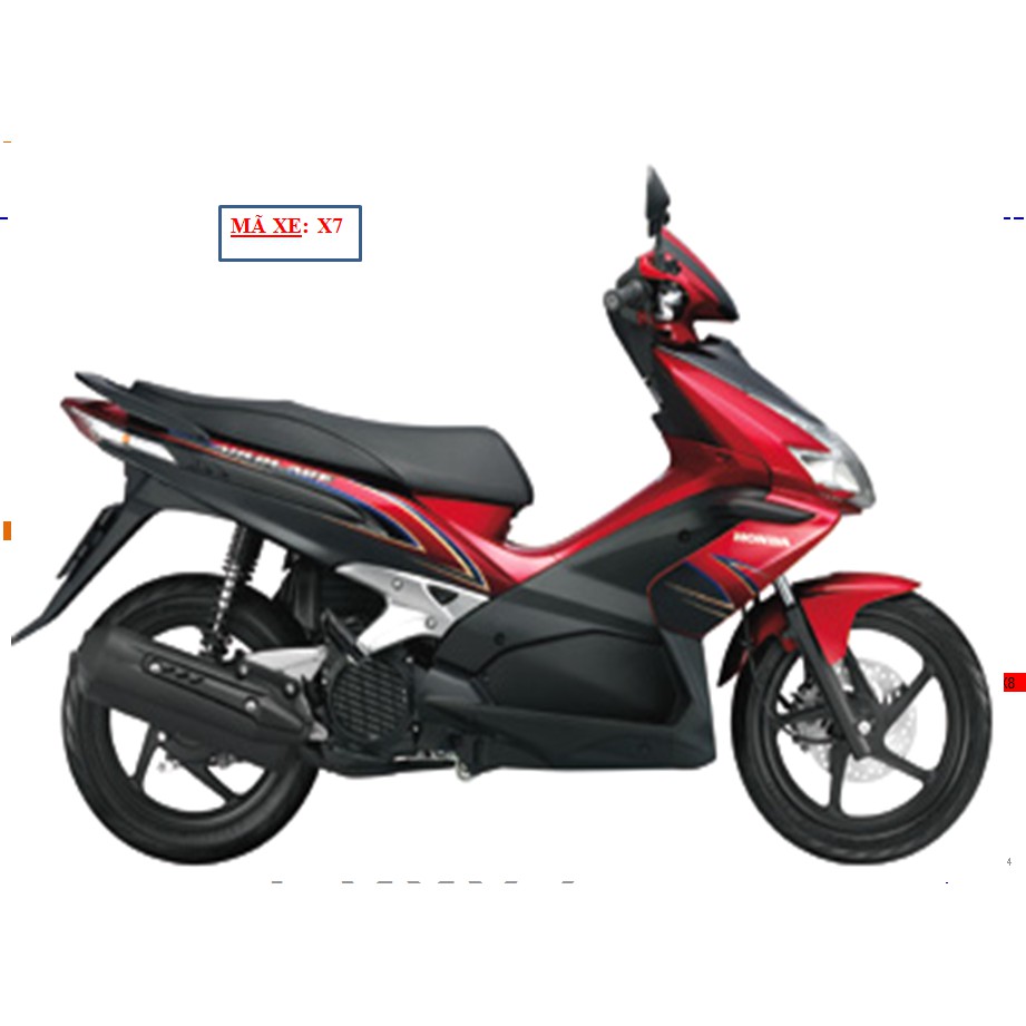Bộ nhựa Honda Air Blade đời 2008